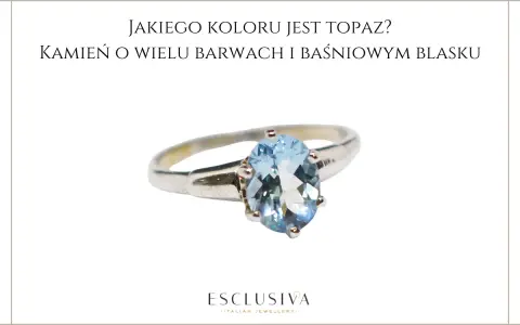 Srebrny pierścionek z błękitnym topazem, kamieniem o wielu barwach i baśniowym blasku, idealnym dla znaku zodiaku Skorpion.