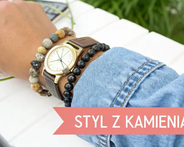 Kilka bransoletek na ręce, w tym te z kamieni, dodaje charakteru codziennemu stylowi.